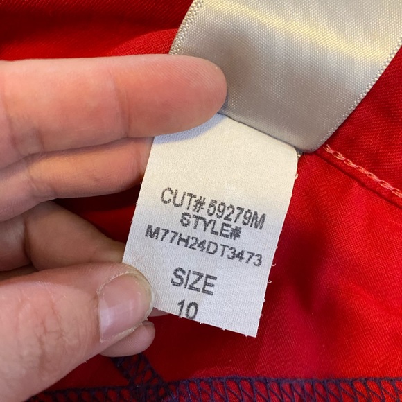 NYDJ RED SKINNY JEANS SIZE 9/10 30 28” ANKLE BEAUTIFUL EUC SLIMMING WONEN - Picture 12 of 13